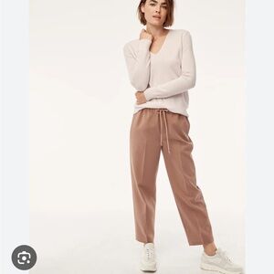 Aritzia The Group Babaton cozy blush pullon drawstring waist pant size L NWT!